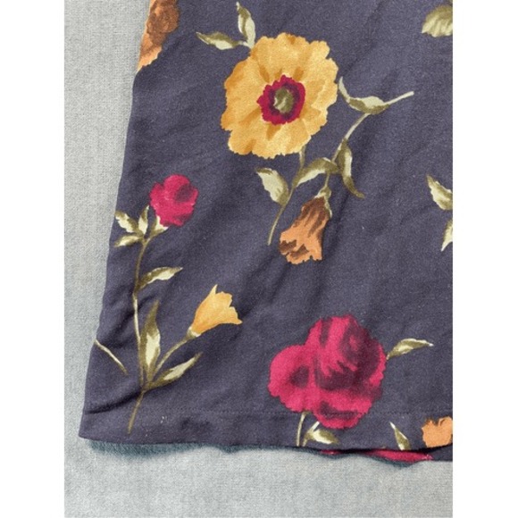 Floral Maxi Skirt Womens 8 Black Boho Cottagecore Whimsygoth NWT‎ Read Descript - Picture 2 of 10